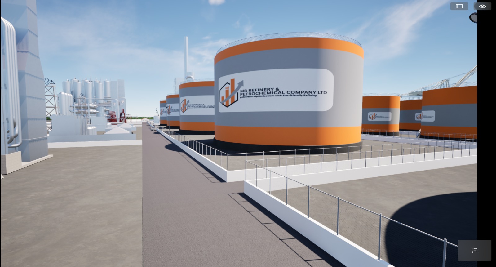 Refinery Aerial Render